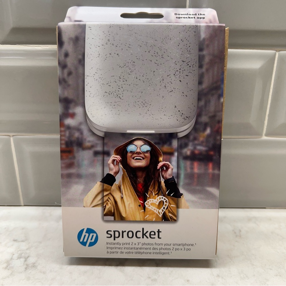 HP Sprocket NIB Luna Pearl Mobile Photo Printer